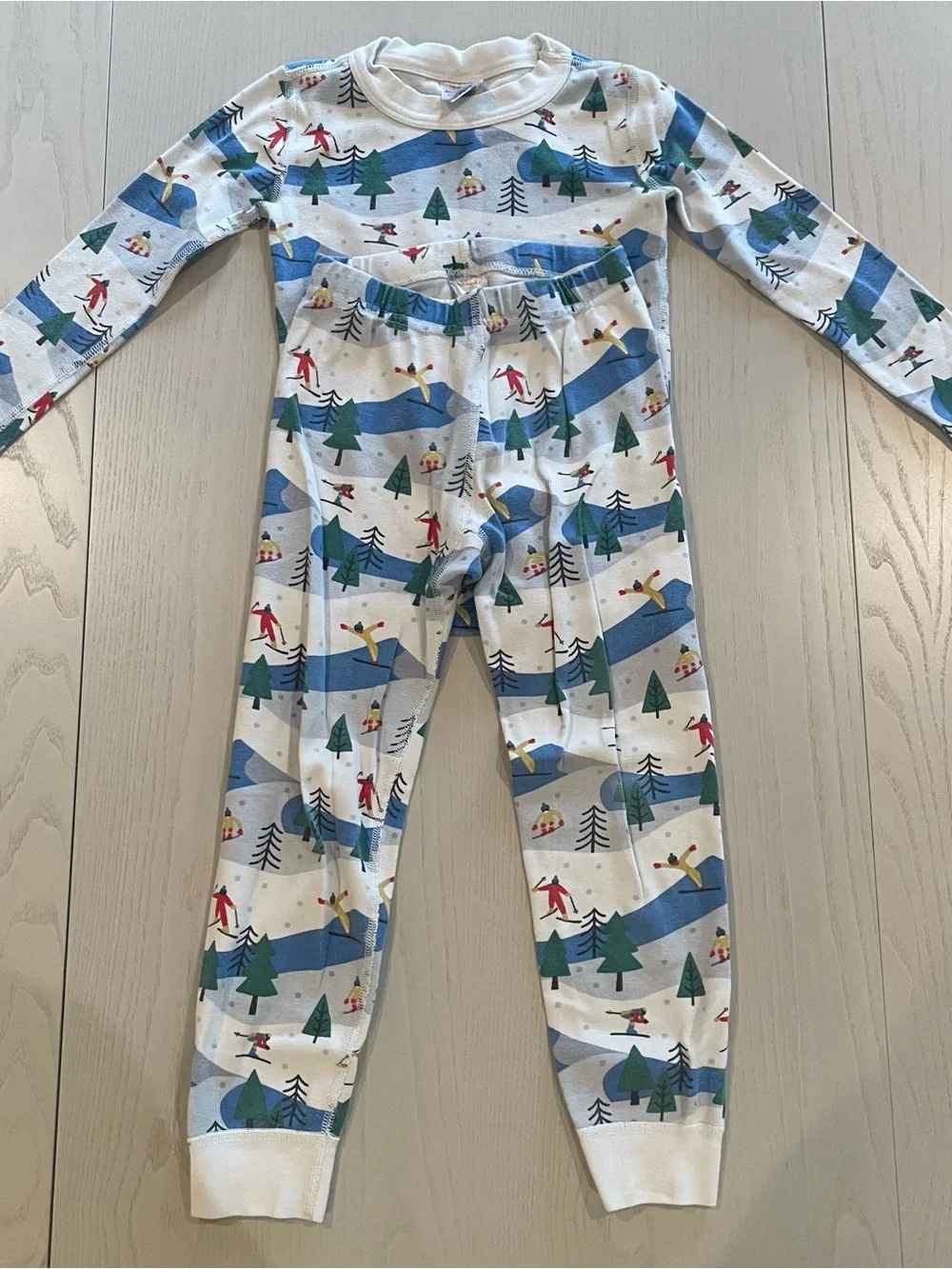 Hanna Andersson HannaJams Long John Pajama Set Ski Slope - Size 5 110